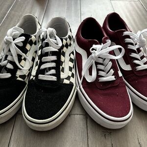 Vans Burgundy Sneakers
